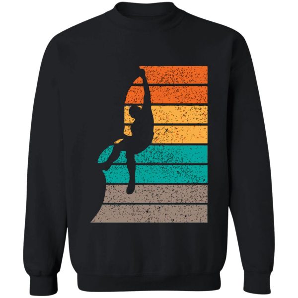 vintage climbing man sweatshirt