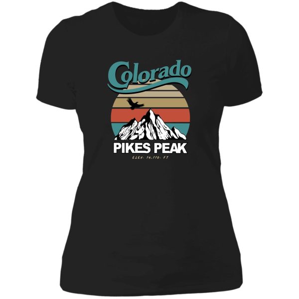 vintage colorado pikes peak lady t-shirt