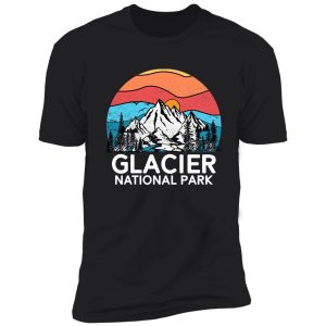 vintage glacier national park retro 80s montana mountain shirt