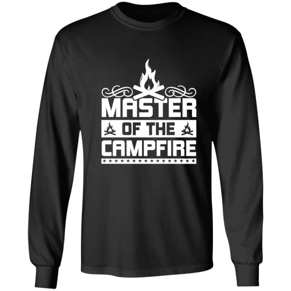 vintage master of the campfire typography long sleeve