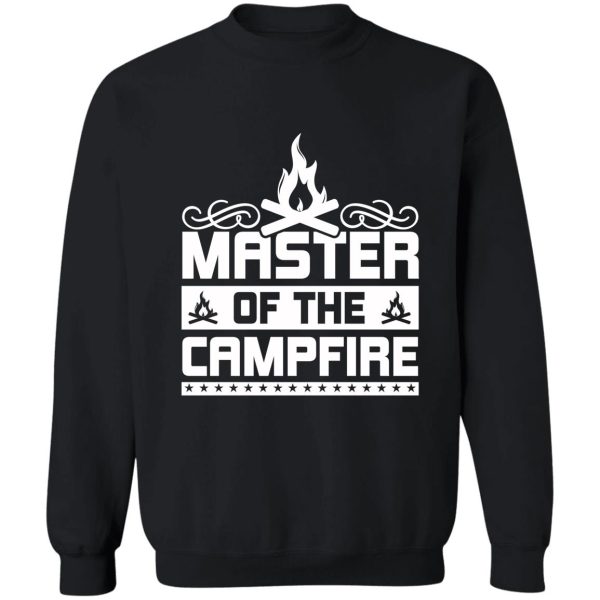 vintage master of the campfire typography sweatshirt