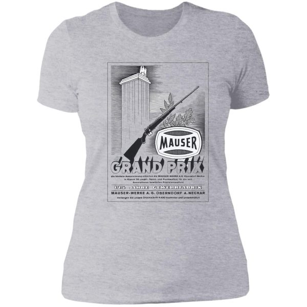 vintage mauser hunting rifle lady t-shirt