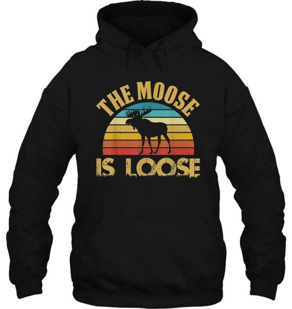 vintage moose lover gift t-shirt hoodie