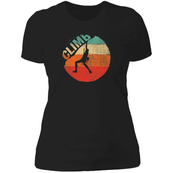 vintage mountain climb shirt- t-shirt lady t-shirt