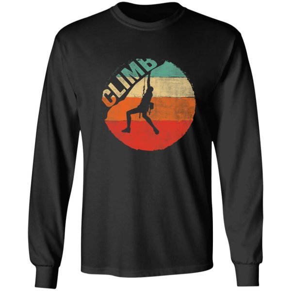 vintage mountain climb shirt- t-shirt long sleeve