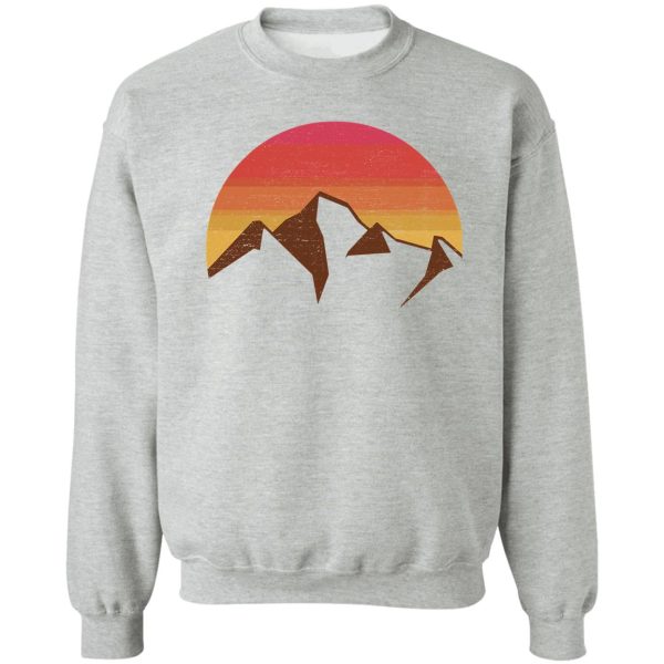 vintage mountain sunset sweatshirt