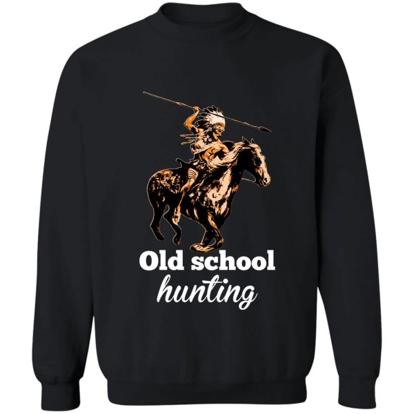 vintage old school hog hunting sweatshirt