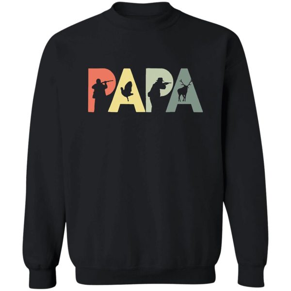 vintage papa hunting hunter funny sweatshirt