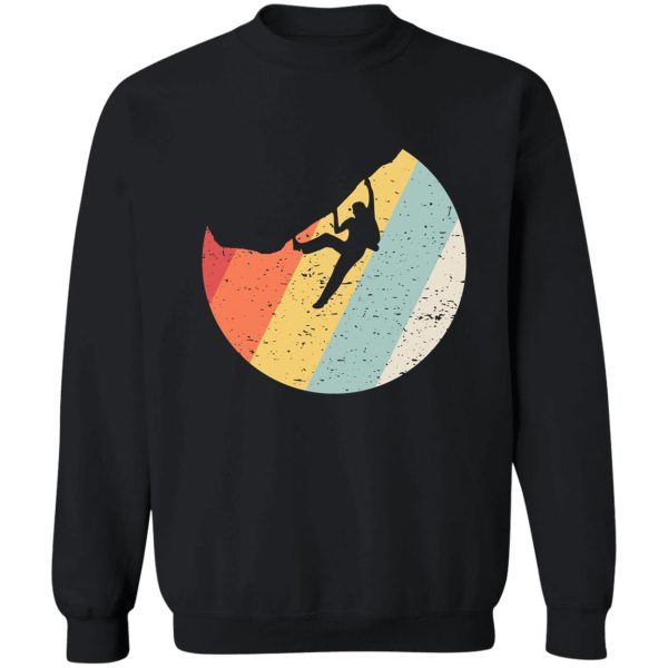 vintage retro rock climber sweatshirt