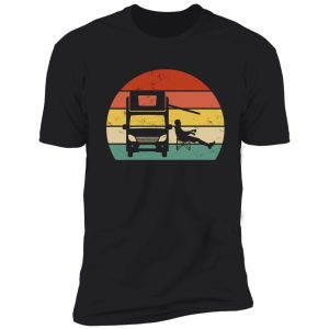 vintage retro sunset camper van rv shirt