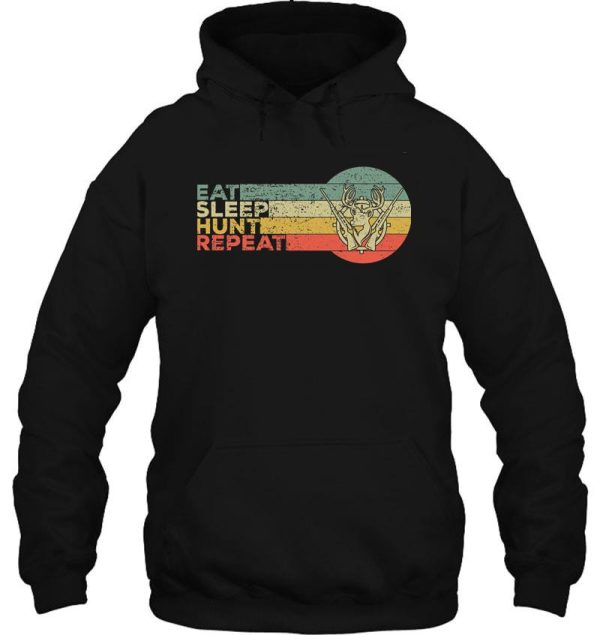 vintage retro sunset funny hunting saying for hunting fishing nature outdoors deer hunt hoodie