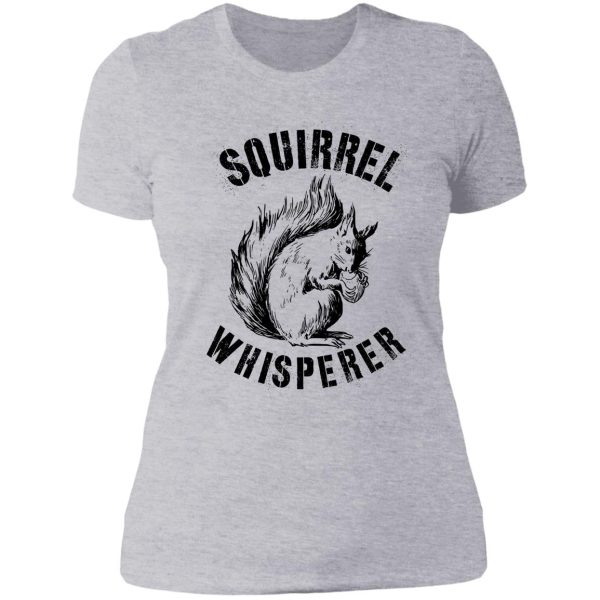 vintage squirrel whisperer lady t-shirt