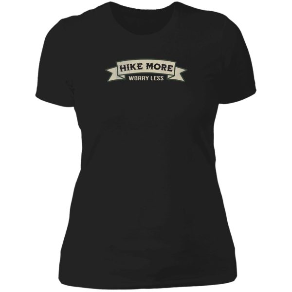 vintage style hike more worry less lady t-shirt