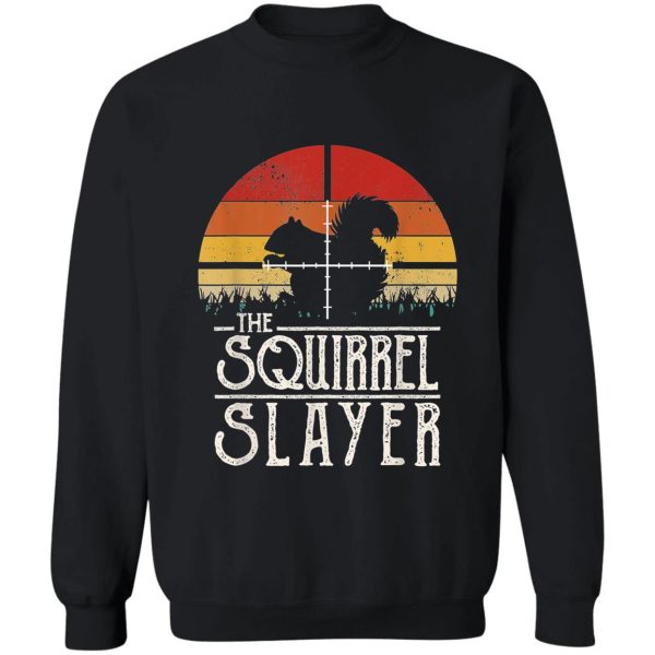 vintage sunset squirrel hunting t-shirt sweatshirt