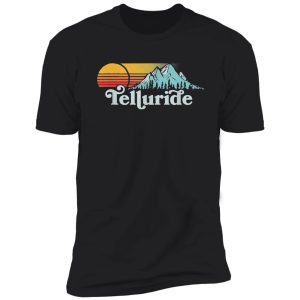 vintage telluride retro distressed vibe mountains 80's sun shirt