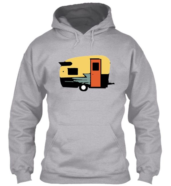 vintage travel camper transparent hoodie