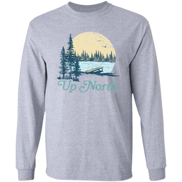 vintage up north lake long sleeve