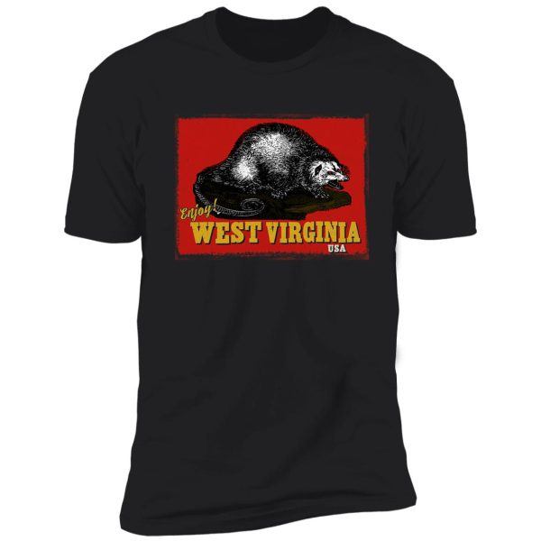 vintage west virginia travel promo shirt