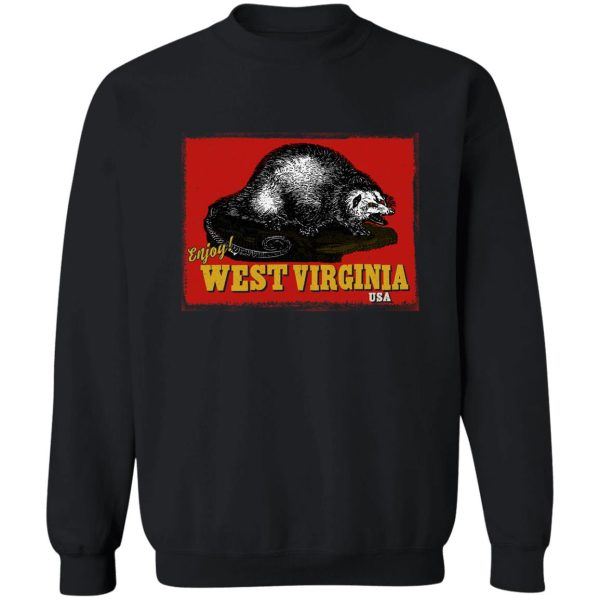 vintage west virginia travel promo sweatshirt