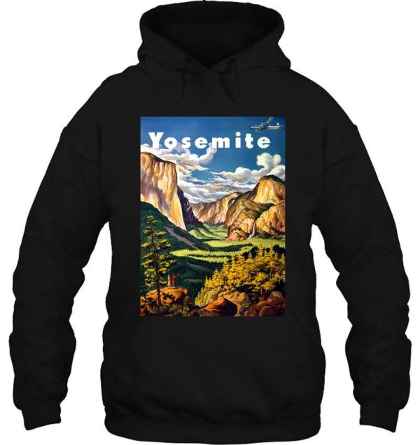 vintage yosemite national park california travel hoodie