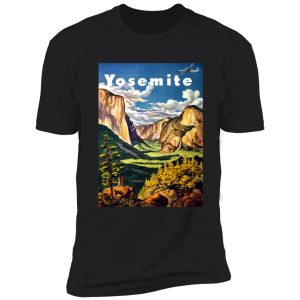 vintage yosemite national park california travel shirt