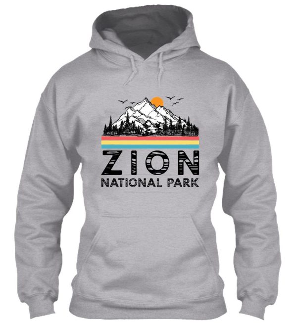 vintage zion national park retro utah mountain t-shirt hoodie