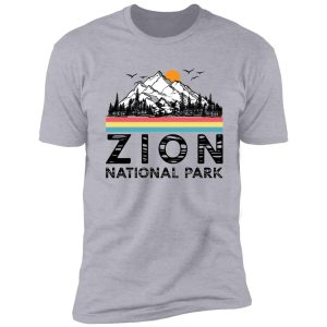 vintage zion national park retro utah mountain t-shirt shirt