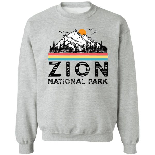 vintage zion national park retro utah mountain t-shirt sweatshirt