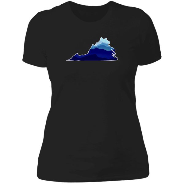 virginia mountains lady t-shirt