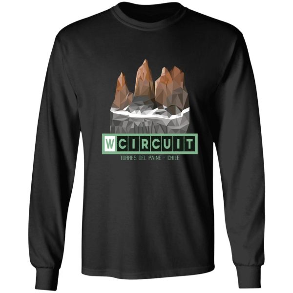 w circuit - torres del paine national park patagonia chile long sleeve