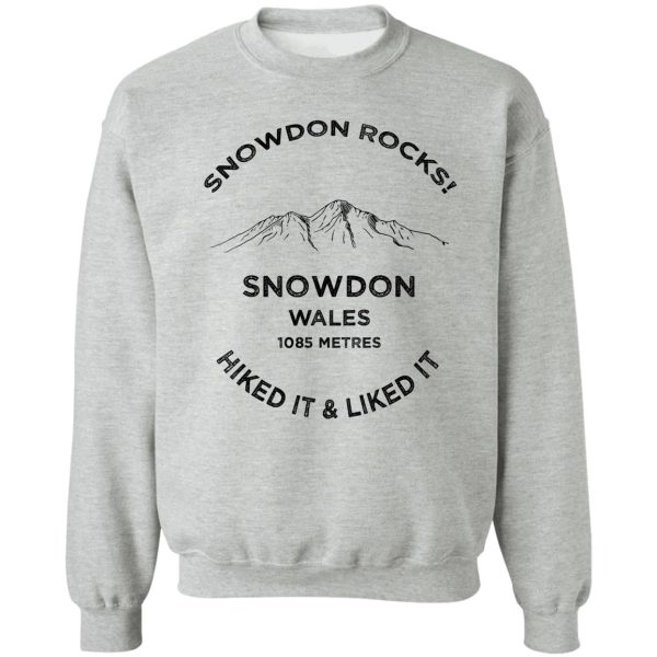 wales snowdon-adventure-hiking sweatshirt