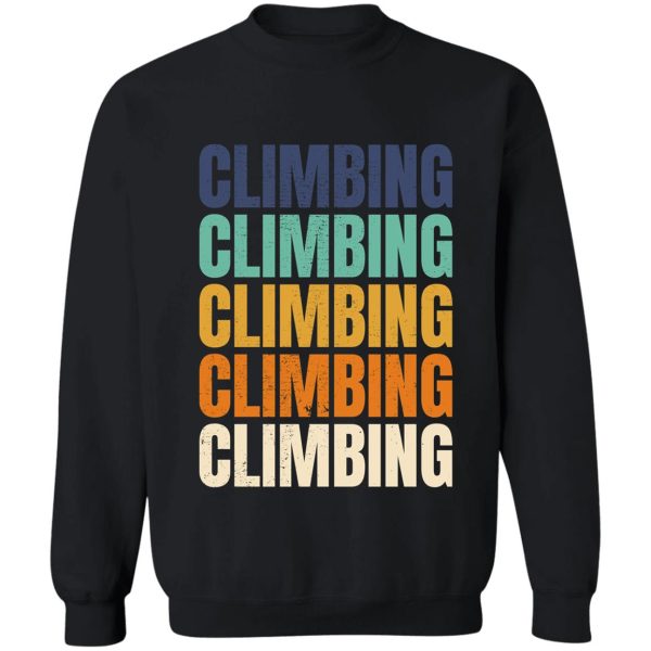 wall climbing sweatshirt