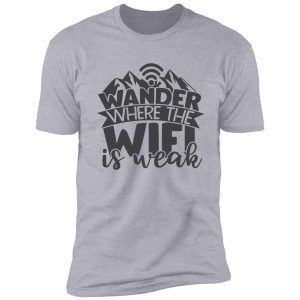 wander where wifi is weak shirt