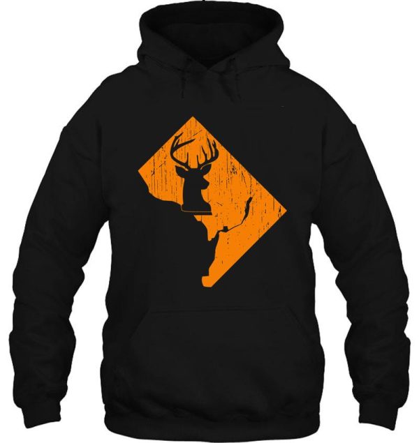 washington dc deer hunting hoodie