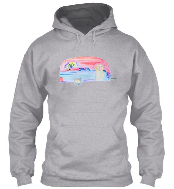 watercolor camper hoodie
