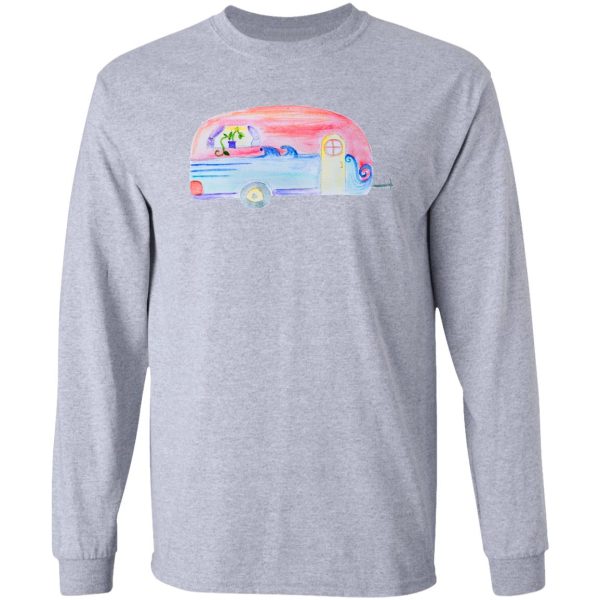 watercolor camper long sleeve