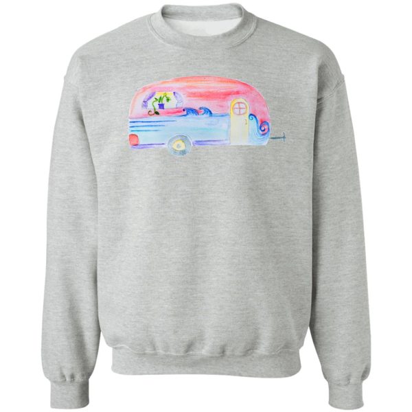 watercolor camper sweatshirt