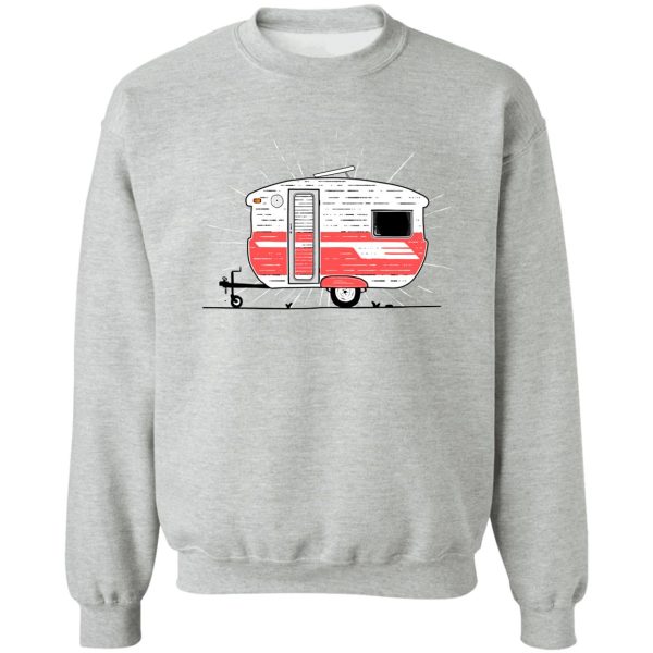 watermelon vintage caravan illustration sweatshirt