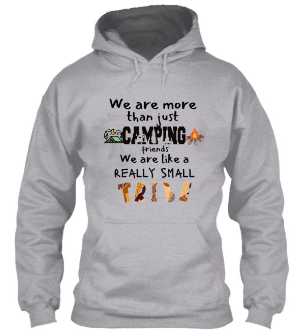 we are more than camping friends we are like a really small tribe design hoodie