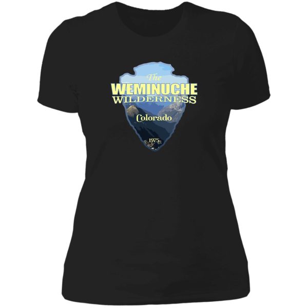 weminuche wilderness (arrowhead) lady t-shirt