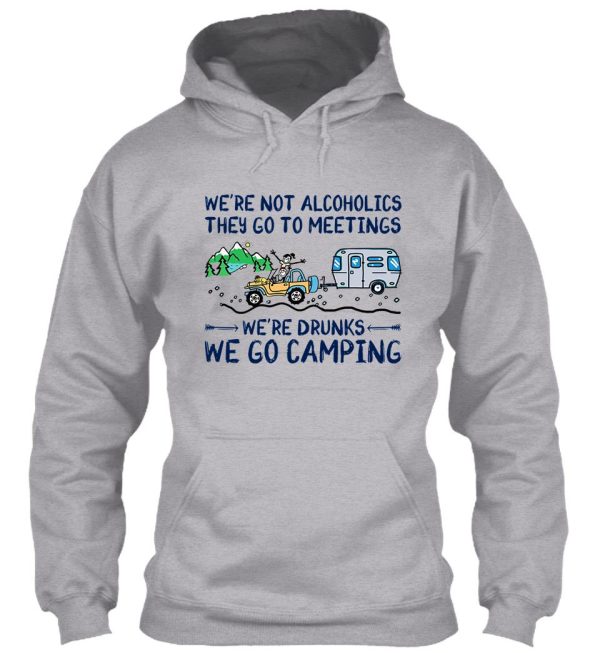 were-not-alcoholics-they-go-to-meetings-were-drunks hoodie