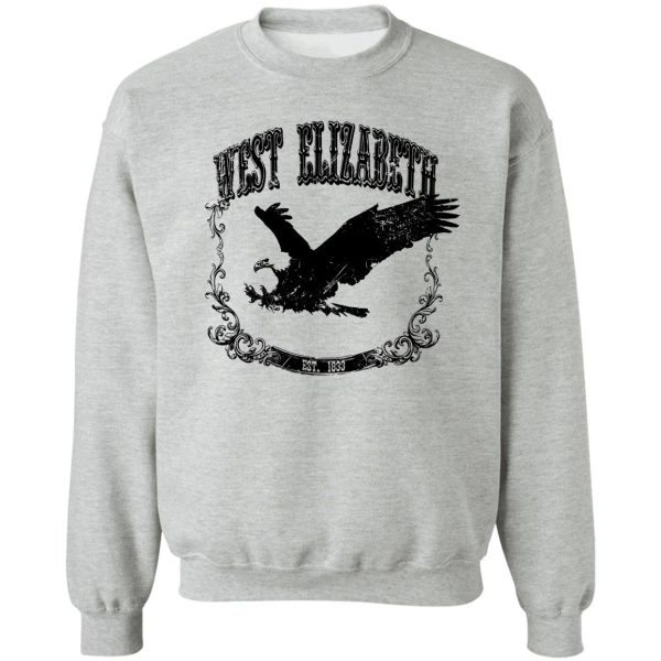 west elizabeth eagle print black sweatshirt