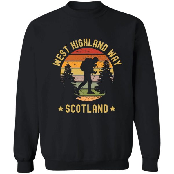 west highland way scotland sweatshirt