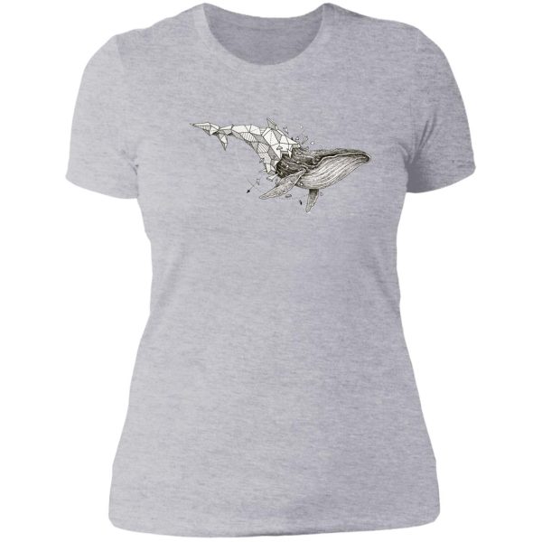 whale abstract lady t-shirt