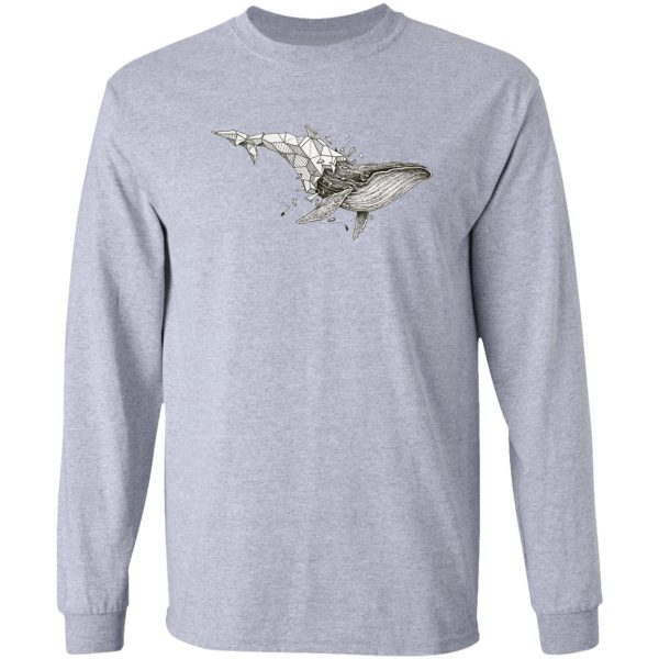 whale abstract long sleeve