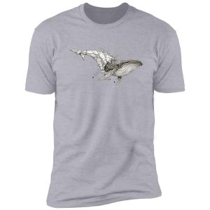 whale, abstract shirt