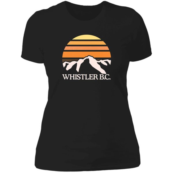 whistler bc mountain sun lady t-shirt