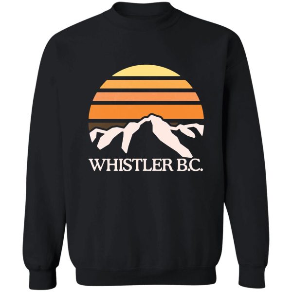 whistler bc mountain sun sweatshirt