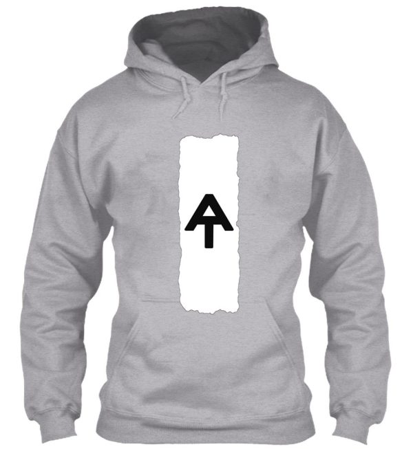 white blaze appalachian trail with at logo hoodie