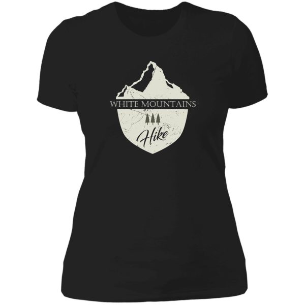 white mountains new hampshire mountain hike lady t-shirt